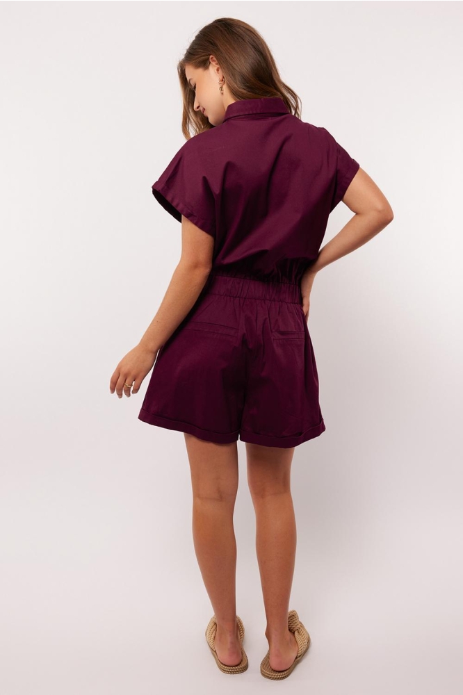 HANNA PLAYSUIT 25ZFFF07 812 DEEP PURPLE